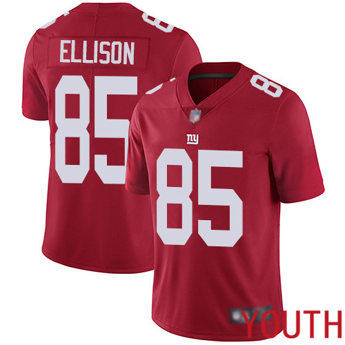 Youth New York Giants #85 Rhett Ellison Red Limited Red Inverted Legend Football NFL Jersey->youth nfl jersey->Youth Jersey
